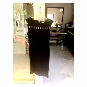 MICHAEL KORS BLACK GROMMET DRESS